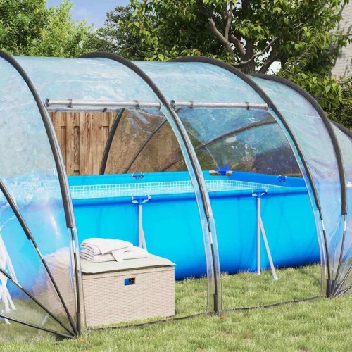 Pooltelt Dome Transparent 538 x 440 x 204 cm PVC