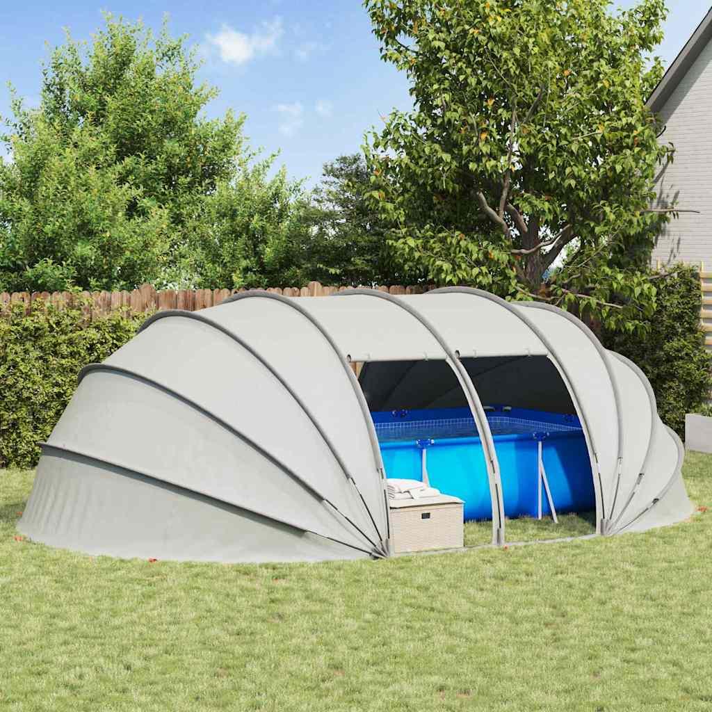 Pooltelt Dome Grå 538 x 440 x 204 cm