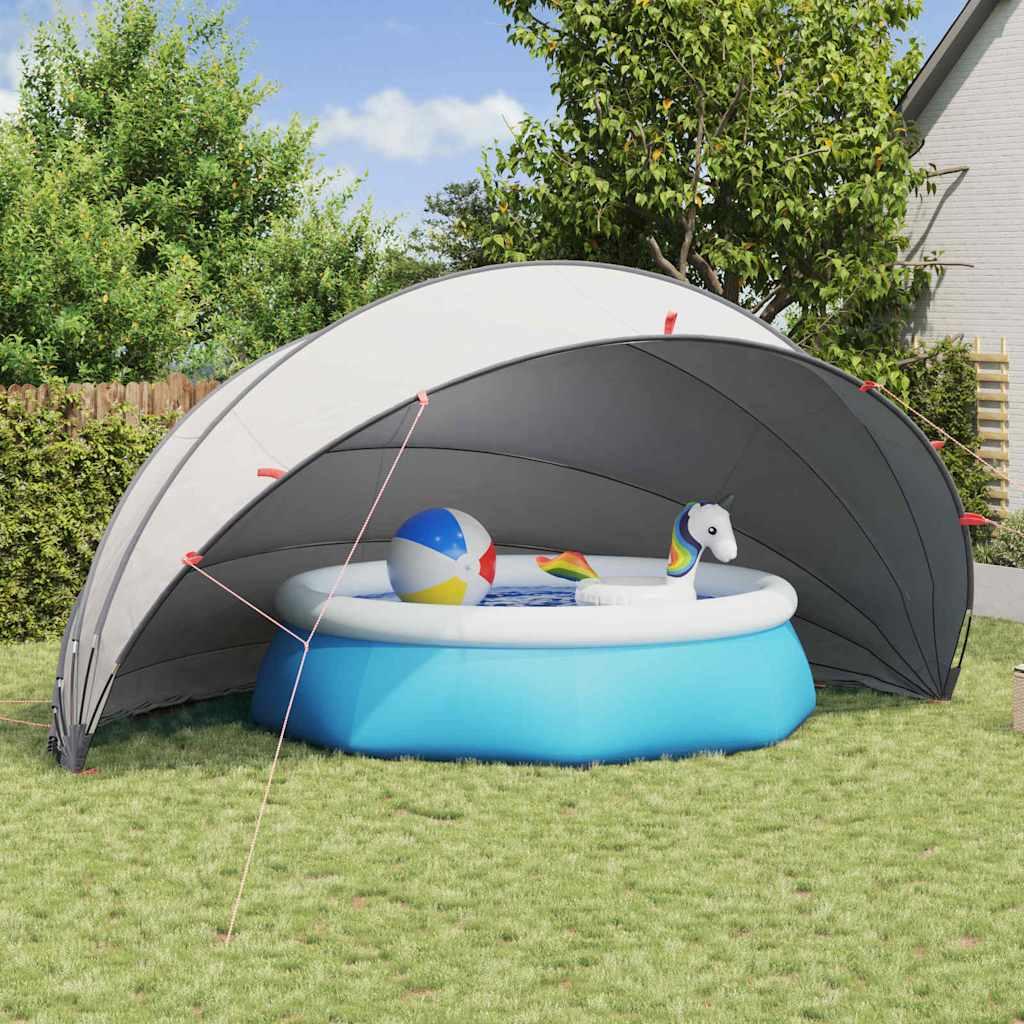 Pool Dome Grå og orange 592 x 590 x 275 cm