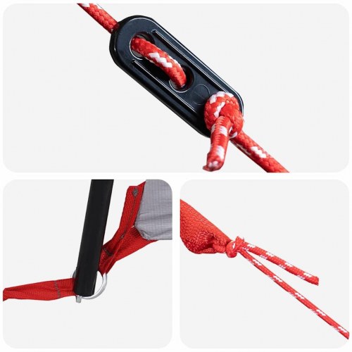 Familietelt med tag Blå og grå 760 x 645 x 230 cm