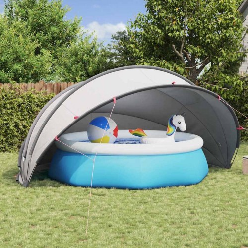 Pool Dome Grå og orange 500 x 500 x 236 cm