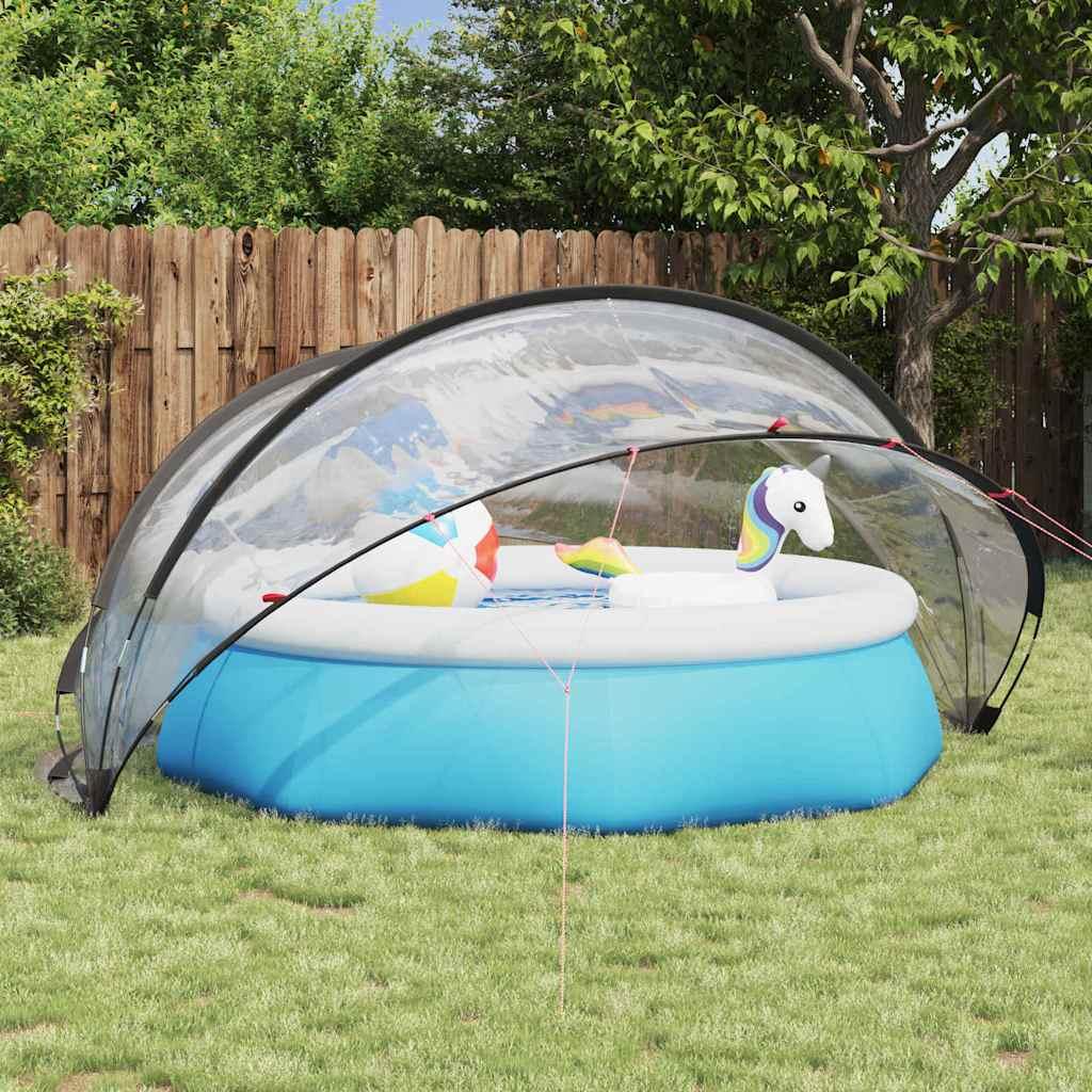 vidaXL Pool Dome 336 x 322 x 160 cm PVC Transparent