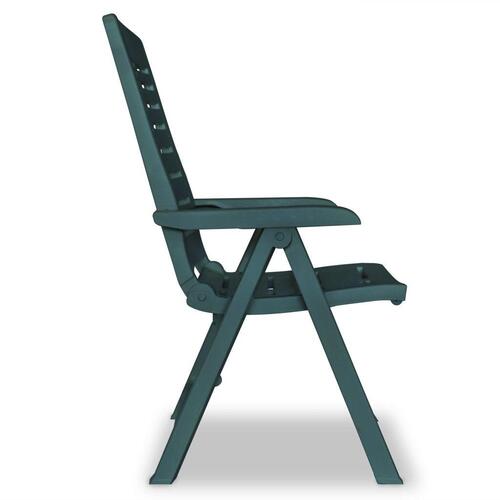 Havelænestole 4 stk. plastik grøn
