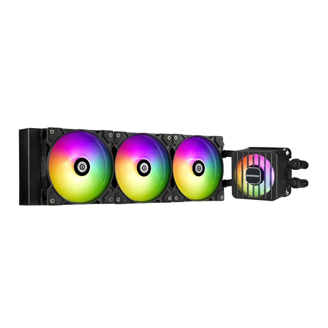 CPU vandkøler 360 mm - ENERMAX LIQMAXFLO, 3×120 mm, sort billede