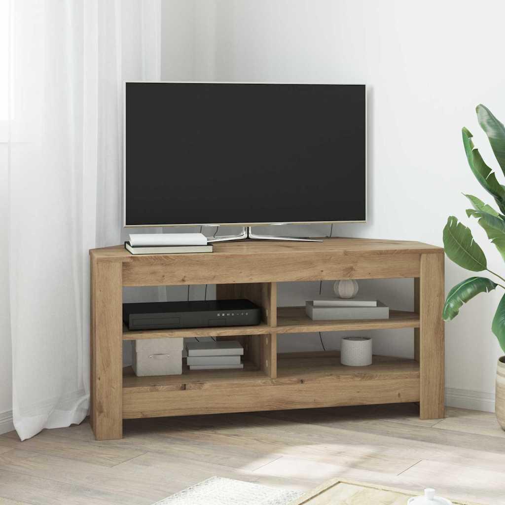 HjørneTVskab Gammelt træ 102x40,5x45cm Konstrueret træ