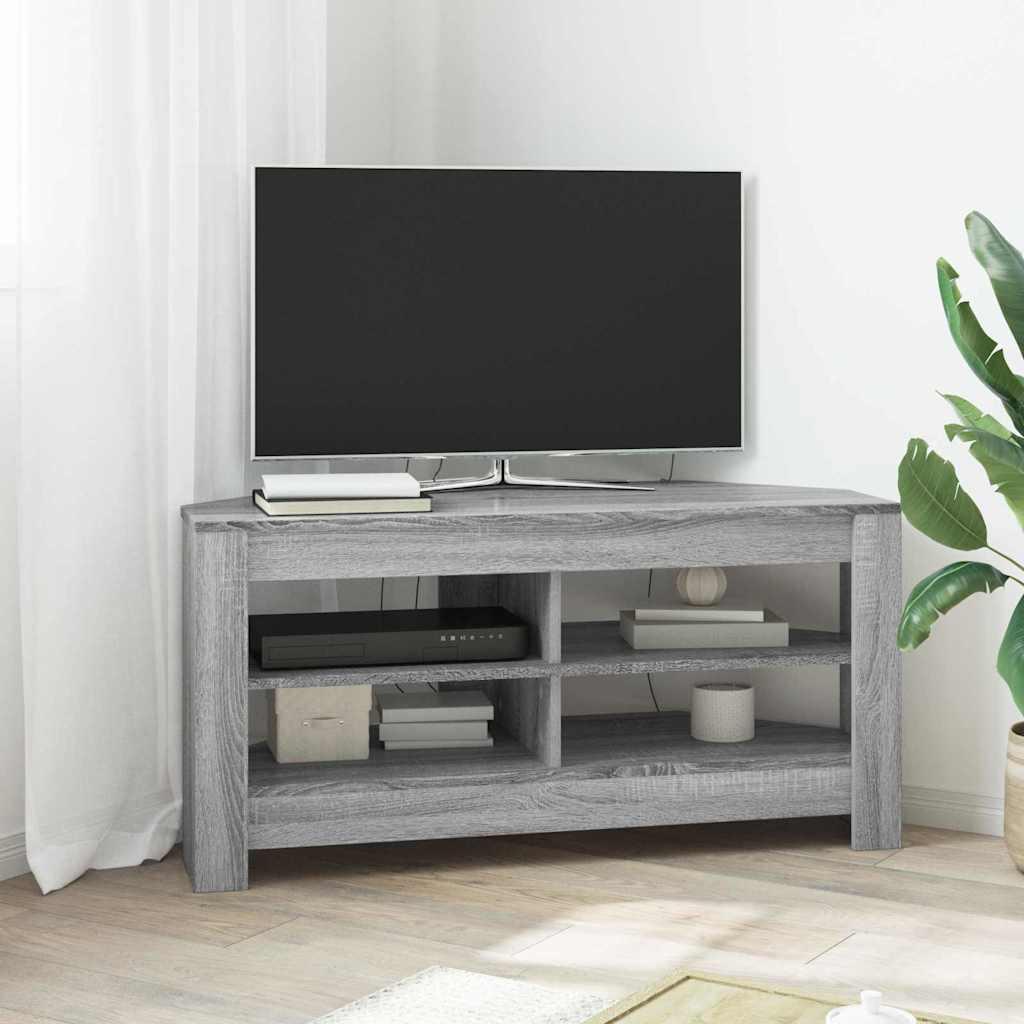 HjørneTVskab Grå Sonoma 102x40,5x45cm Konstrueret træ