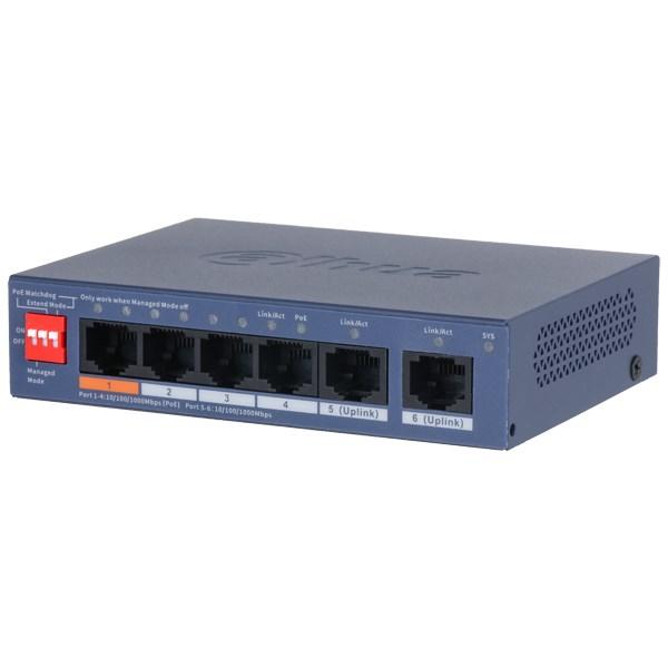 Netværksswitch PoE Dahua CS4006-4GT-60-V2 – 4 porte