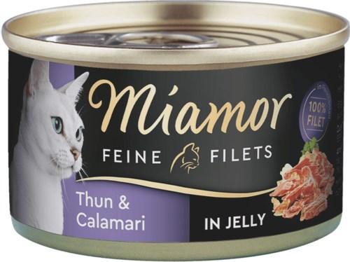 Vådfoder til kat – Miamor Feine Filets Tun & Calamari, 100 g