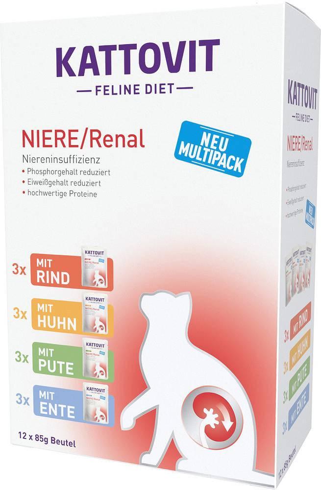 Vådfoder til kat – Kattovit Feline Diet Renal, 12 x 85 g