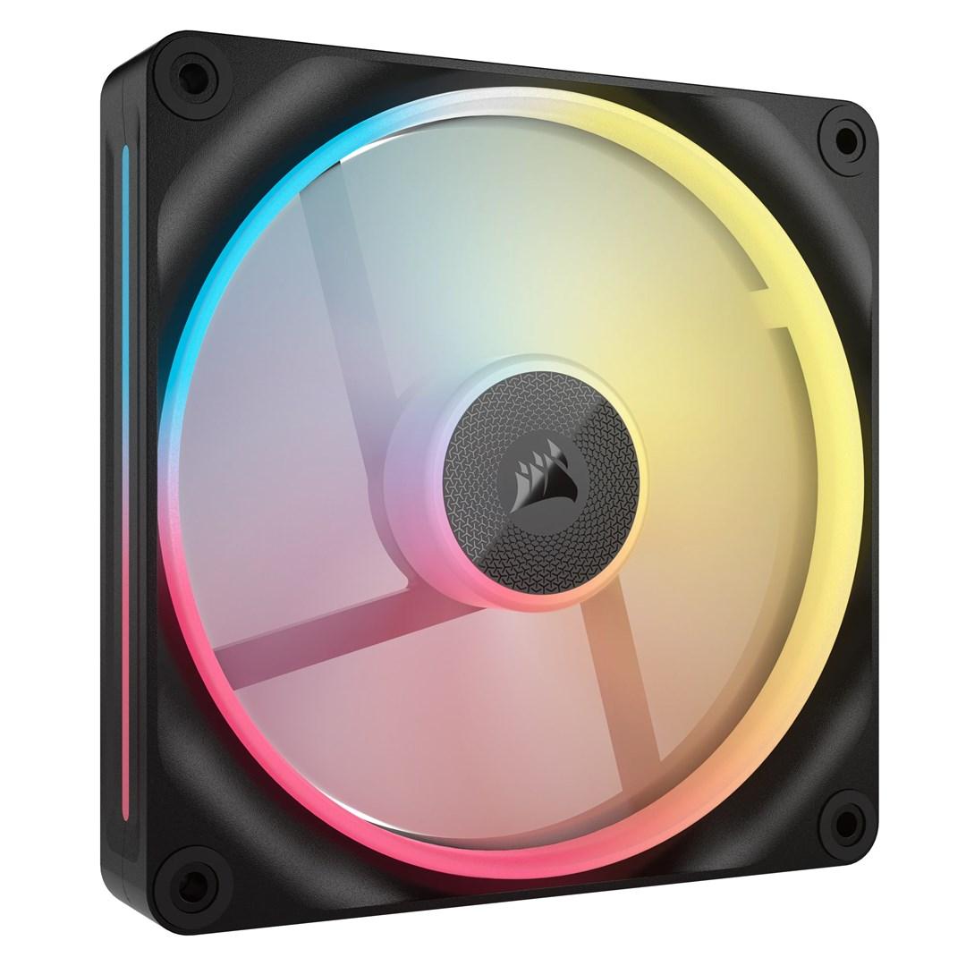 Kabinett ventilator Corsair iCUE LINK LX140-R RGB 14 cm - sort (1 stk) billede