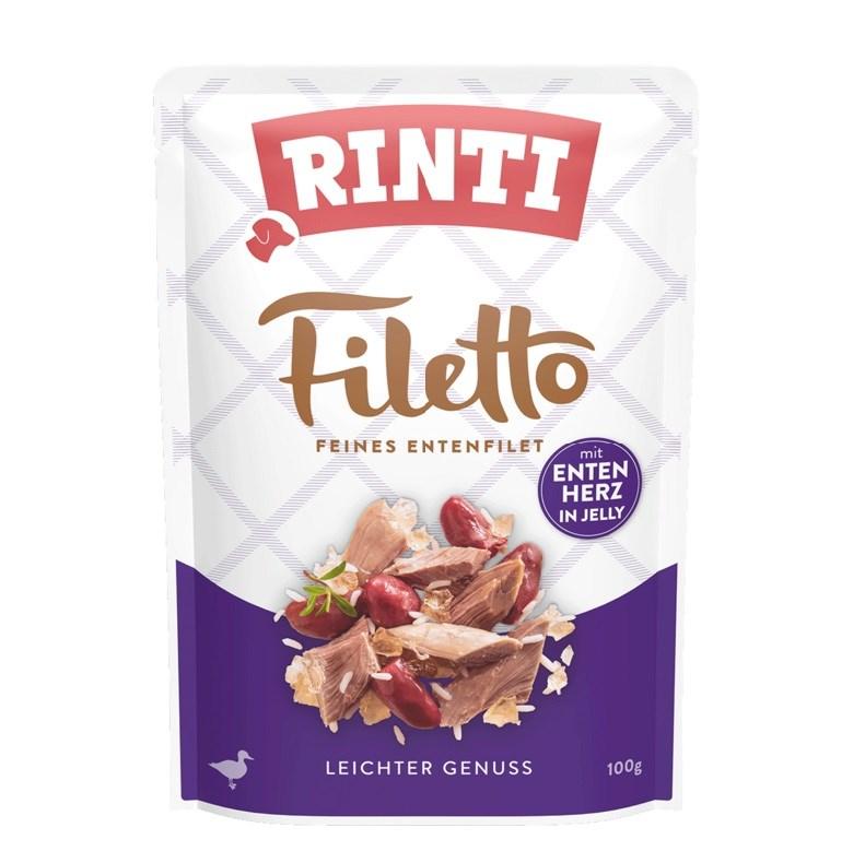 Hundefoder vådfoder RINTI Filetto kyllingefilet med andehjerter – 100 g