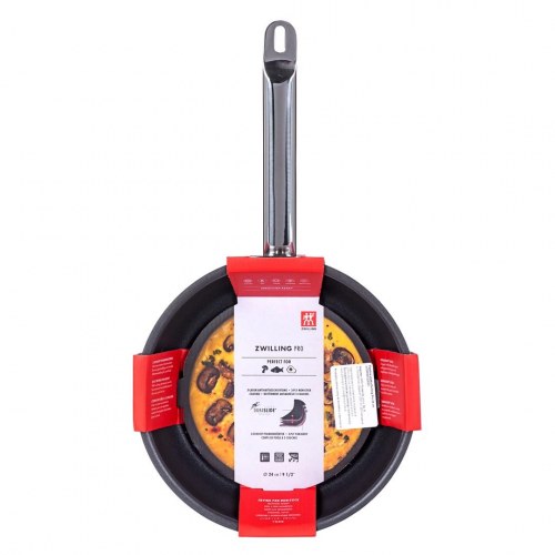 Stegepande ZWILLING Pro 24 cm – sort/rustfrit stål