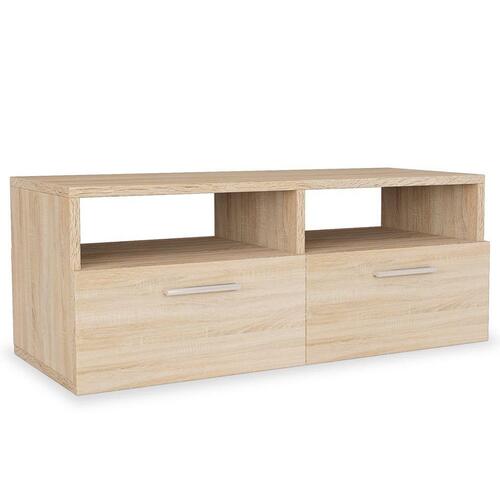 Tv-borde 2 stk. 95x35x36 cm konstrueret træ egetræsfarve