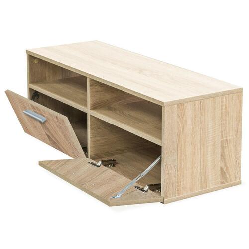 Tv-borde 2 stk. 95x35x36 cm konstrueret træ egetræsfarve
