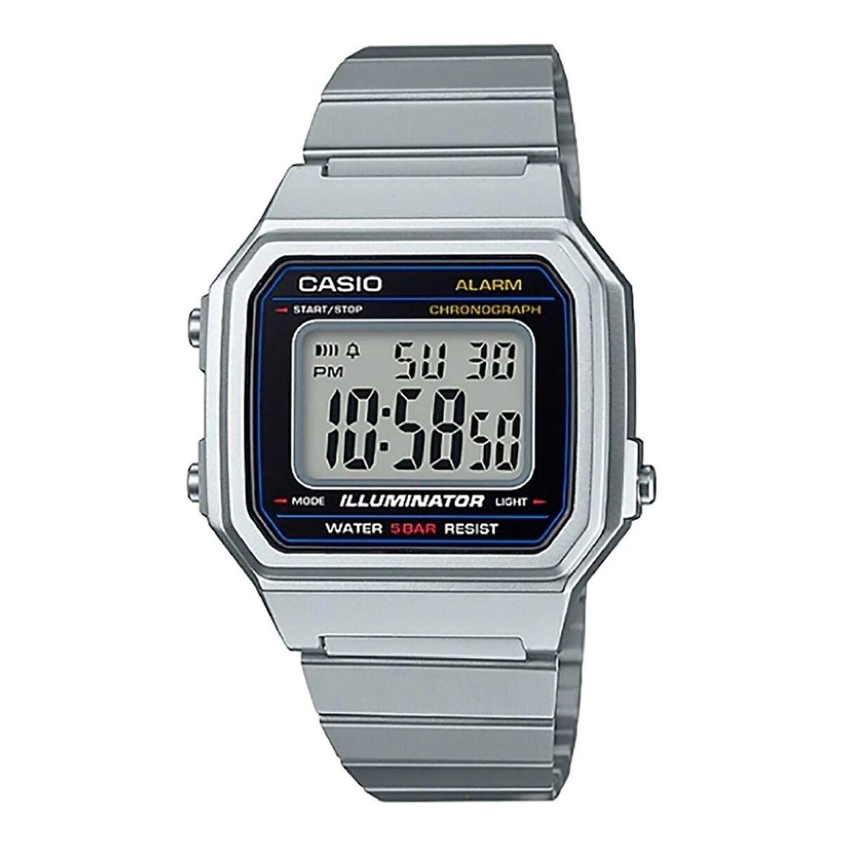 Digitalt armbåndsur Casio B650WD-1AEF - sort/sølv, 41 mm