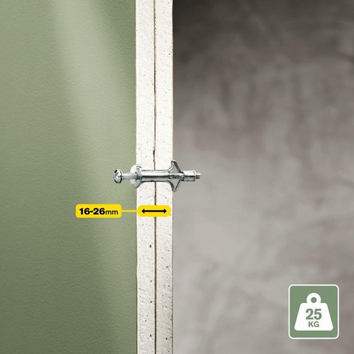 Gipsankre Rapid Ø 8 x 46 mm med skrue M4 x 55 - 10 stk.