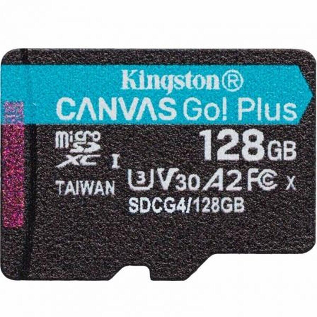 MicroSD-kort Kingston Canvas Go! Plus 128 GB med SD-adapter