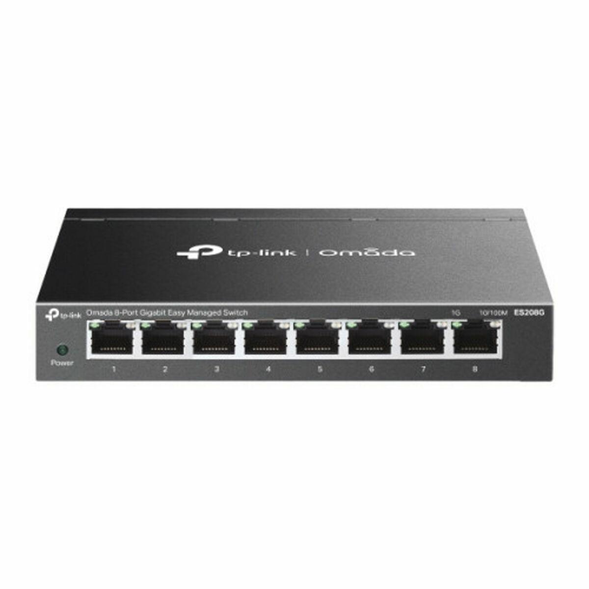 Netværksswitch TP-Link Omada ES208G L2 Managed Gigabit, 8 porte, sort