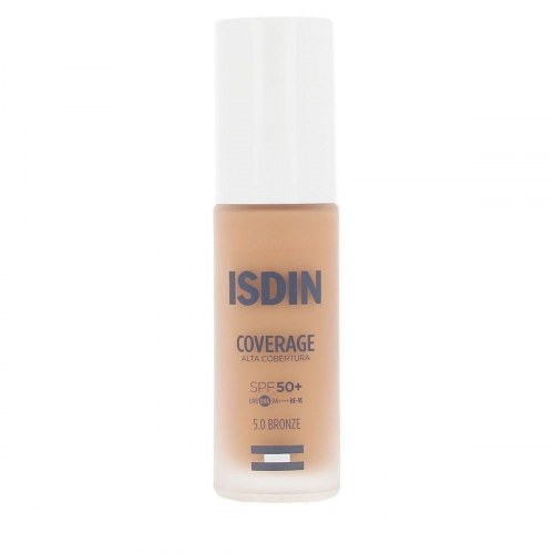 Foundation med høj dækning Isdin Coverage 5.0 Bronze SPF 50 - 30 g