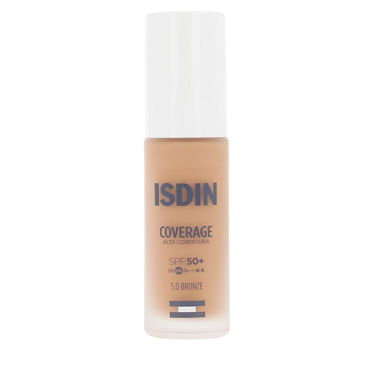 Foundation med høj dækning Isdin Coverage 5.0 Bronze SPF 50 - 30 g