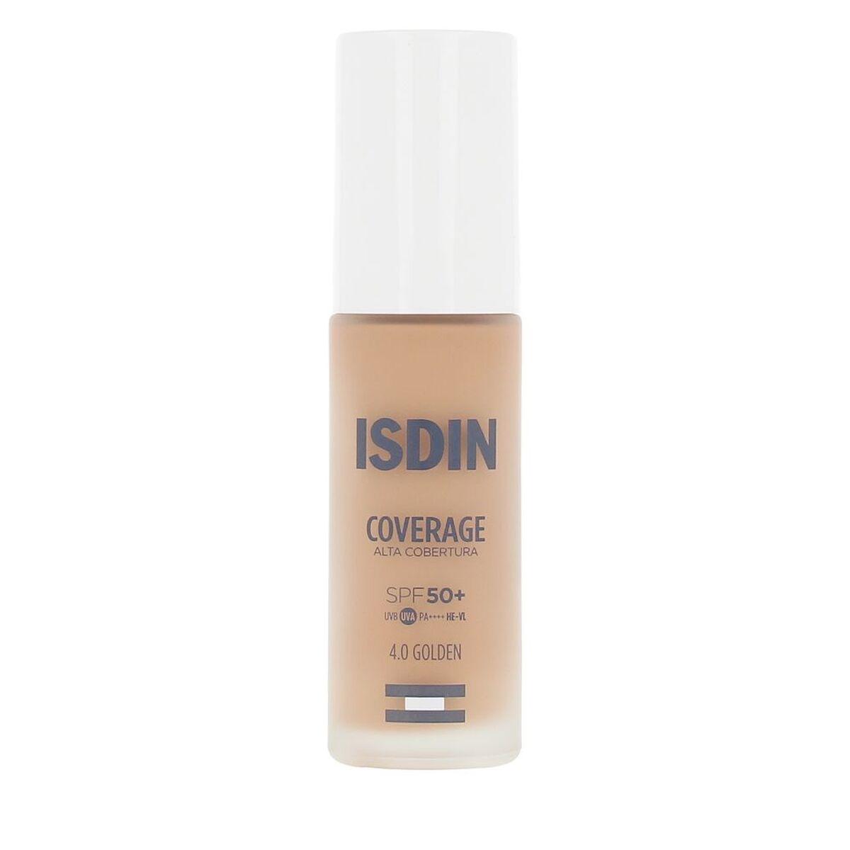 Foundation med høj dækkeevne Isdin Coverage 4.0 Golden SPF 50 - 30 g