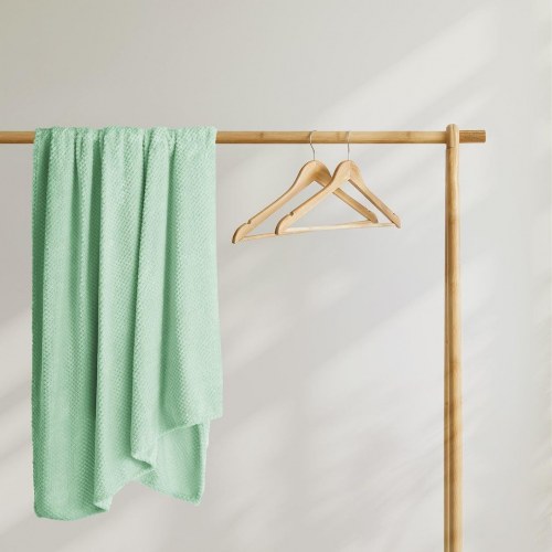 Plaid tæppe DecoKing Henry - mintgrøn, jacquard, 220×240 cm