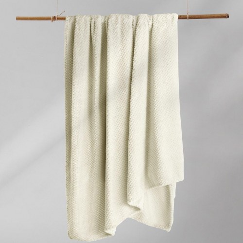 Plaid tæppe DecoKing Henry - creme, jacquard, 170×210 cm
