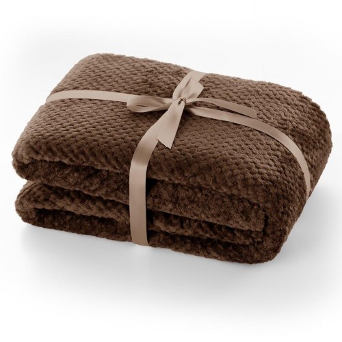 Tæppe DecoKing Henry - brun, jacquard, 70×150 cm