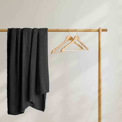 Plaid DecoKing Henry - sort jacquard, moderne, 170×210 cm