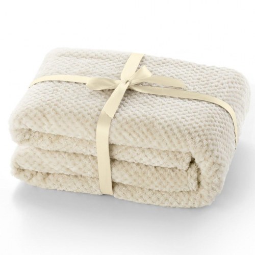 Plaid DecoKing Henry - beige, jacquard, moderne, 220×240 cm