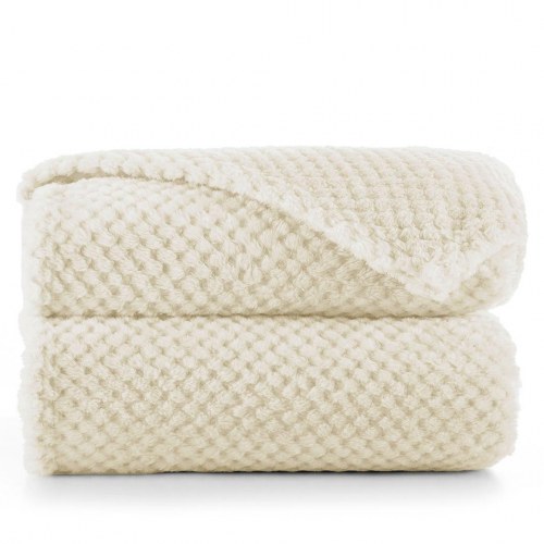 Plaid DecoKing Henry - beige, jacquard, moderne, 220×240 cm