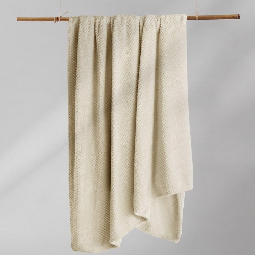 Plaid tæppe DecoKing Henry - beige, jacquard, 150×200 cm