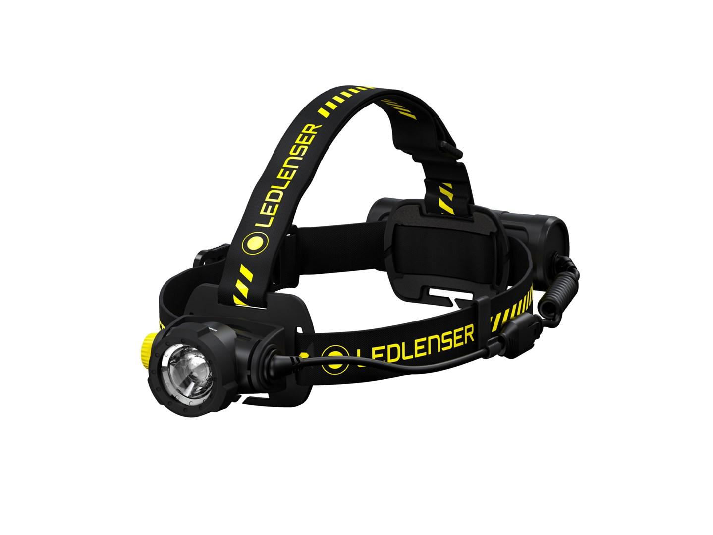 Pandelygte LED - Ledlenser Hovedbånd, sort/gul, 1.000 lm