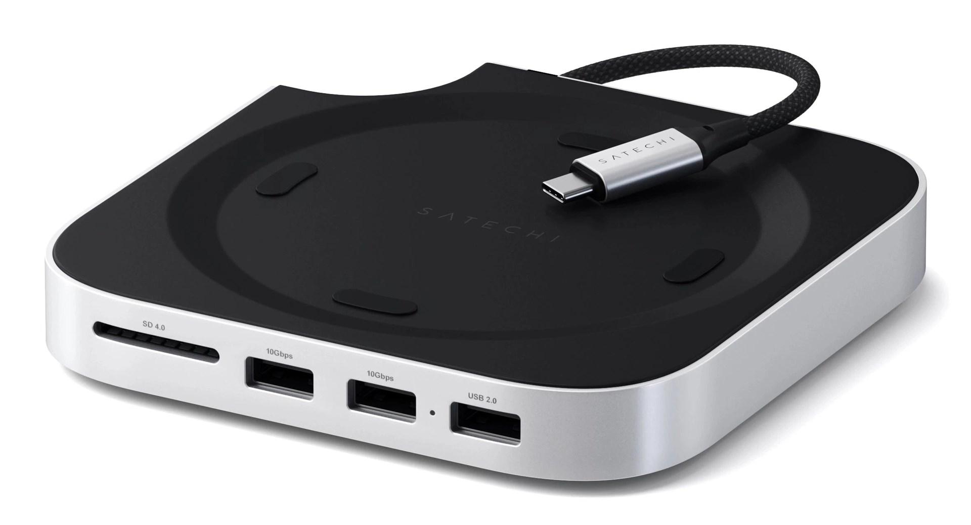 USB-C hub Satechi Stand Hub til Mac mini (M4) - sølv billede