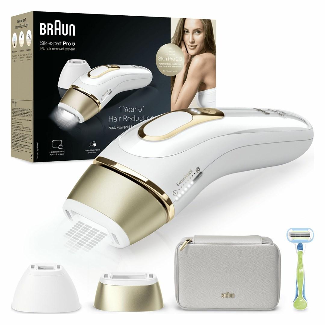 IPL hårfjerning Braun Silk·expert Pro 5 PL5152, guld/hvid