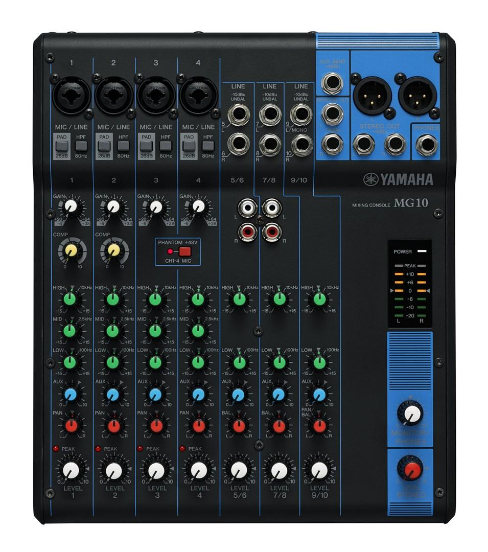 Mikserbord Yamaha MG10 - 10-kanals lydmixer
