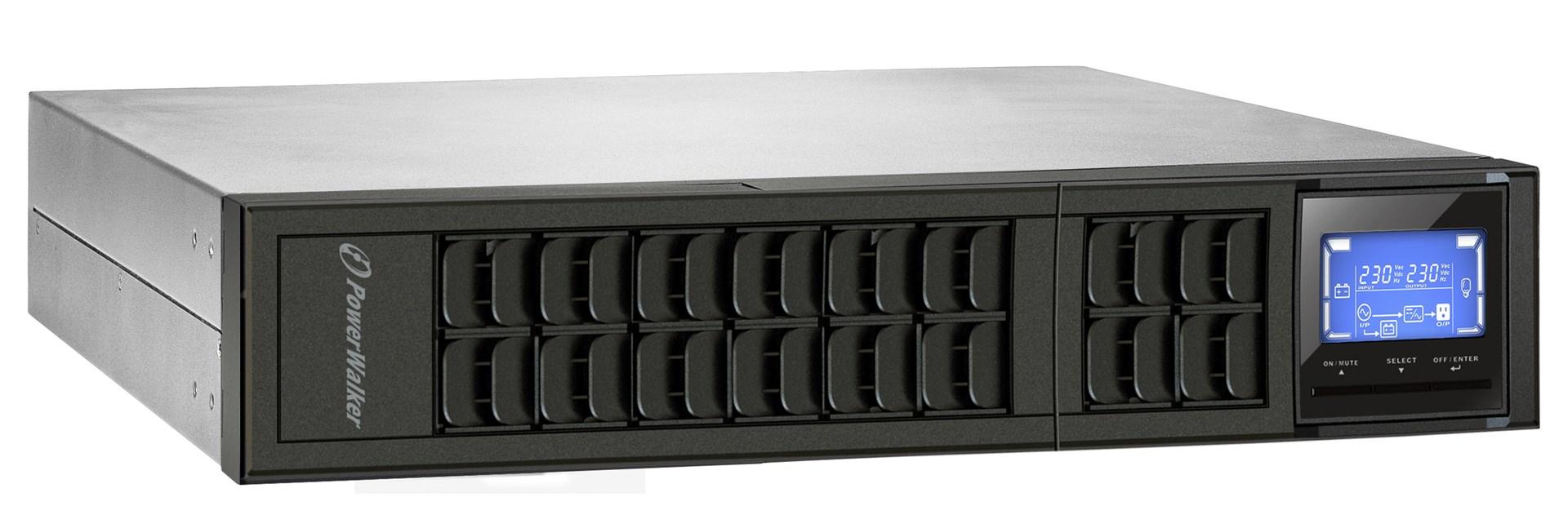 BlueWalker 10122000 - PowerWalker VFI CRM LCD - 1000VA/800W - Double Conversion Online UPS