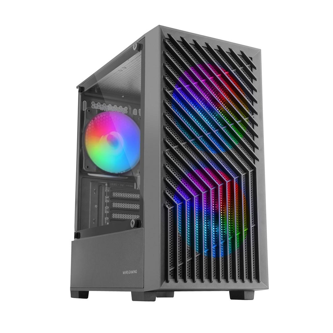 PC kabinet TACENS Mars MC-Vortex mATX med 3x120 mm FRGB