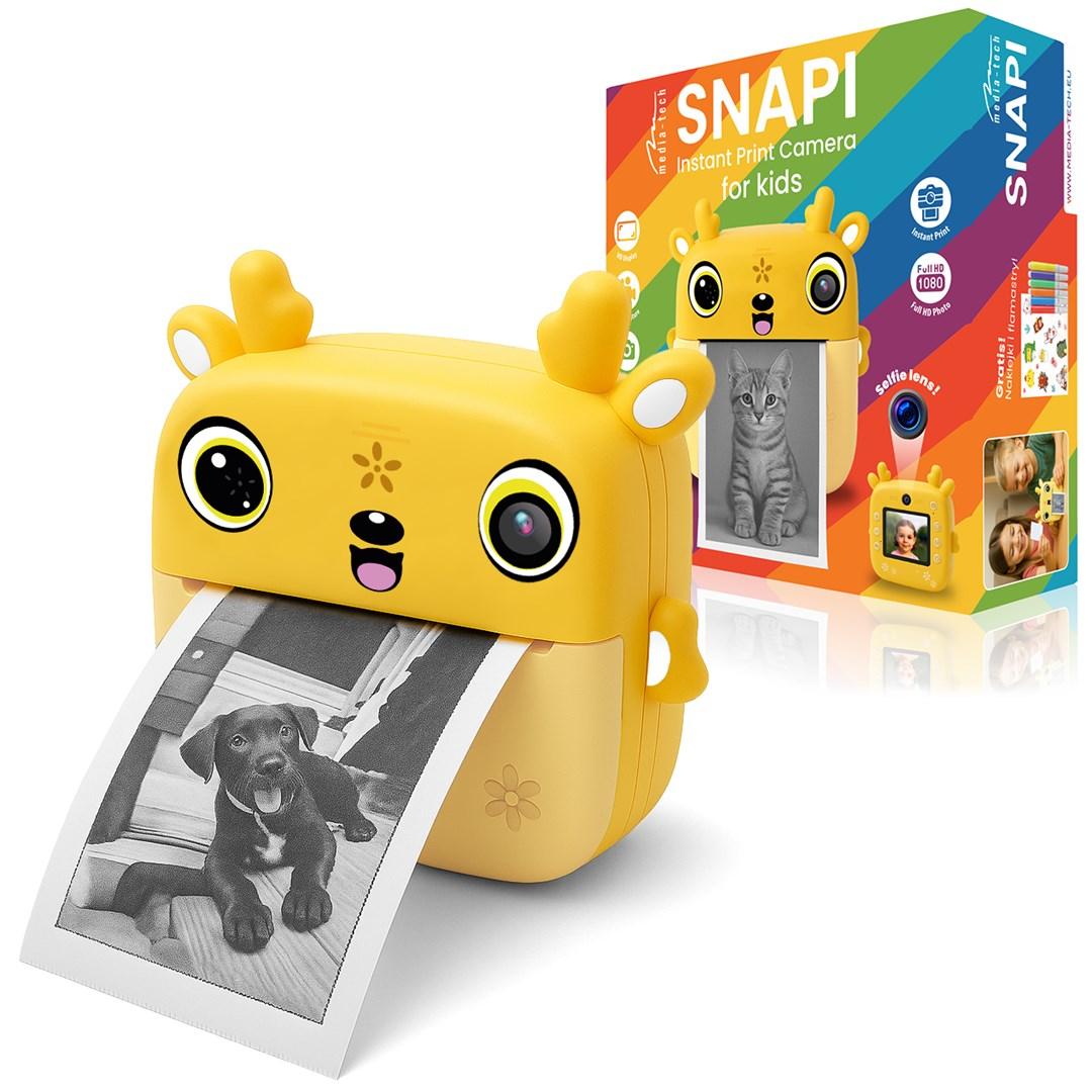 Polaroid kamera til børn - Media Tech SNAPI MT4108, gul