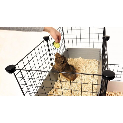 Gnaverbure – C&C modulbur 4x2 med loft 2x1 og grå rampe