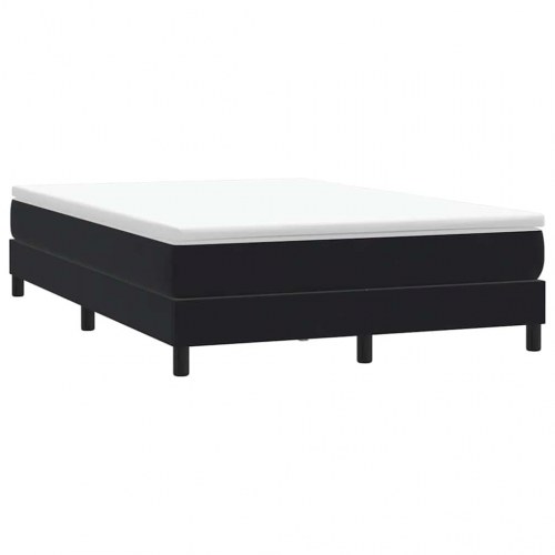 Kontinentalseng uden madras 160×210 cm - fløjl, sort