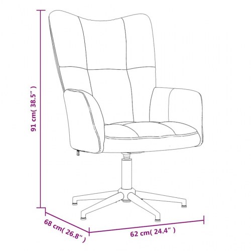 Lænestol med fodskammel fløjl lyserød
