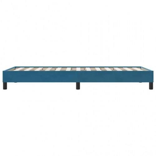 Sengeramme i fløjl - 100 x 220 cm, mørkeblå