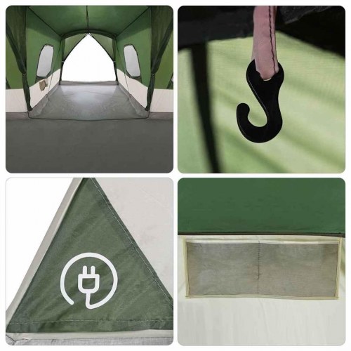 Telt Grøn 680 x 510 x 210 cm 185T Polyester med PU Coating