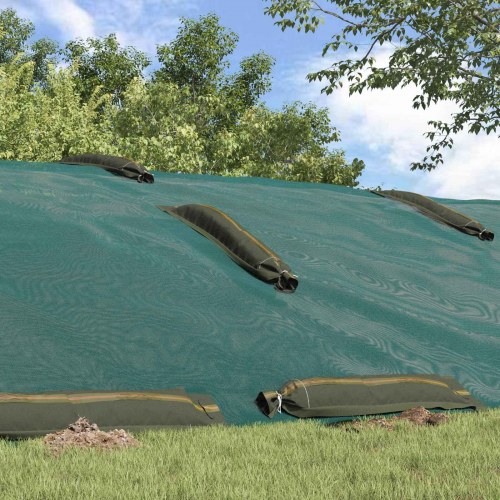 Sandsække 25 stk - mørkegrøn HDPE 120 × 27 cm