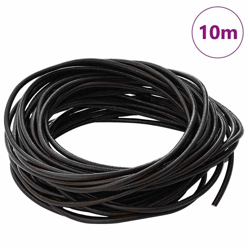 Lædersnor Mørk Brun Ø2,5 mm x 10 m Læder
