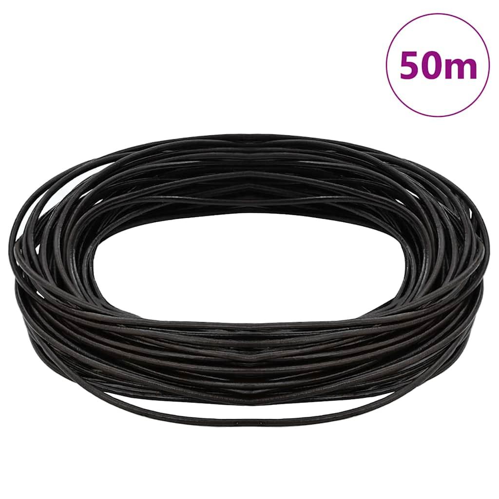 Lædersnor Mørk Brun Ø1 mm x 50 m Læder