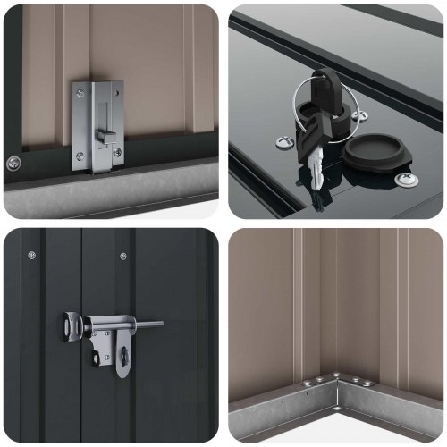 Have Opbevaringskasse Sort 101,5 x 57 x 100,5 cm Stål