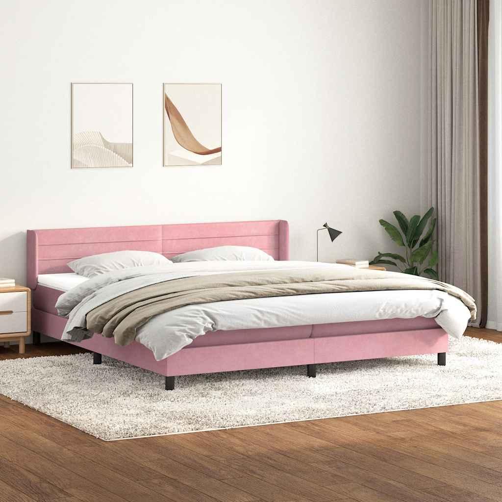Kontinentalseng med madras 180Ã210 cm - flÃ¸jl, lyserÃ¸d
