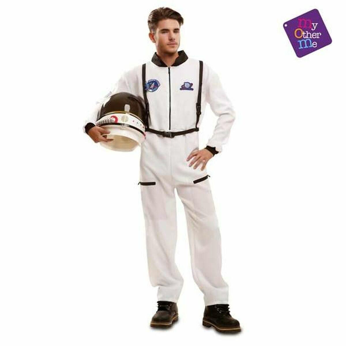 Astronaut kostume til voksne - hvid, str. S